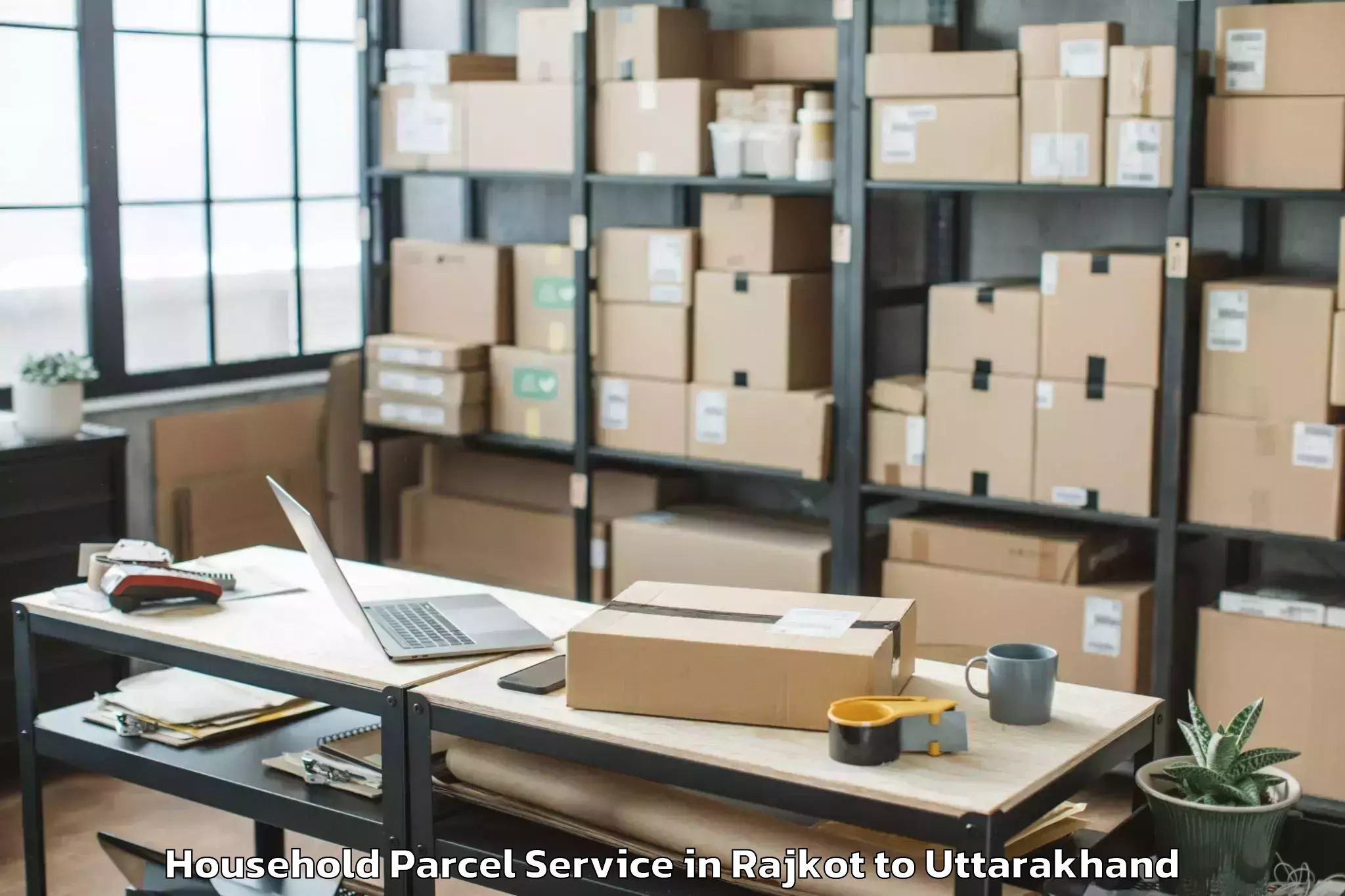 Reliable Rajkot to Icfai University Dehradun Dehr Household Parcel